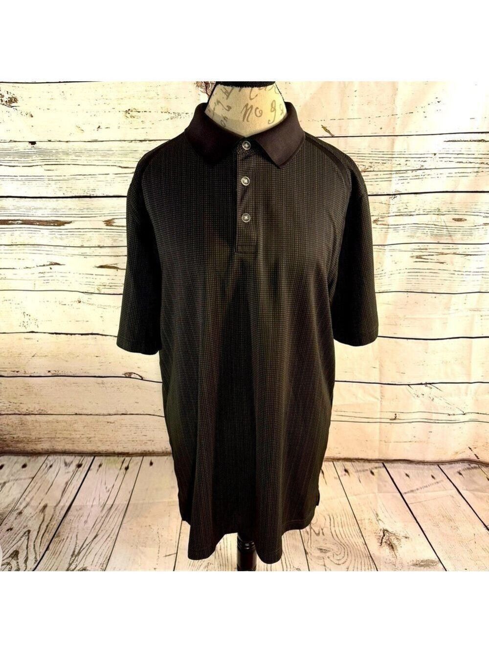 Callaway Golf Polo Shirt Black/Gray XL